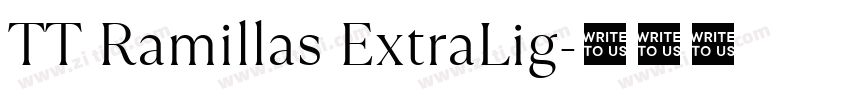 TT Ramillas ExtraLig字体转换